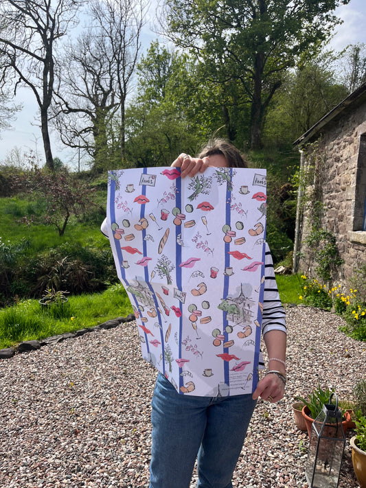 Paris Kisses - Gift Wrap Sheet