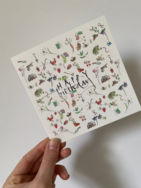 Gardener's Happy Birthday Card