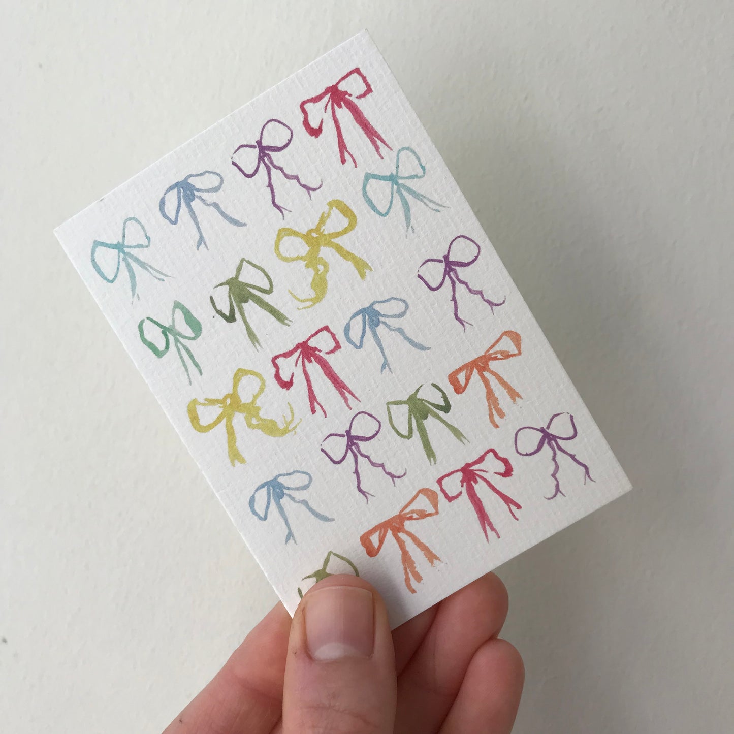 Mini bows thank you cards (pack of 5)