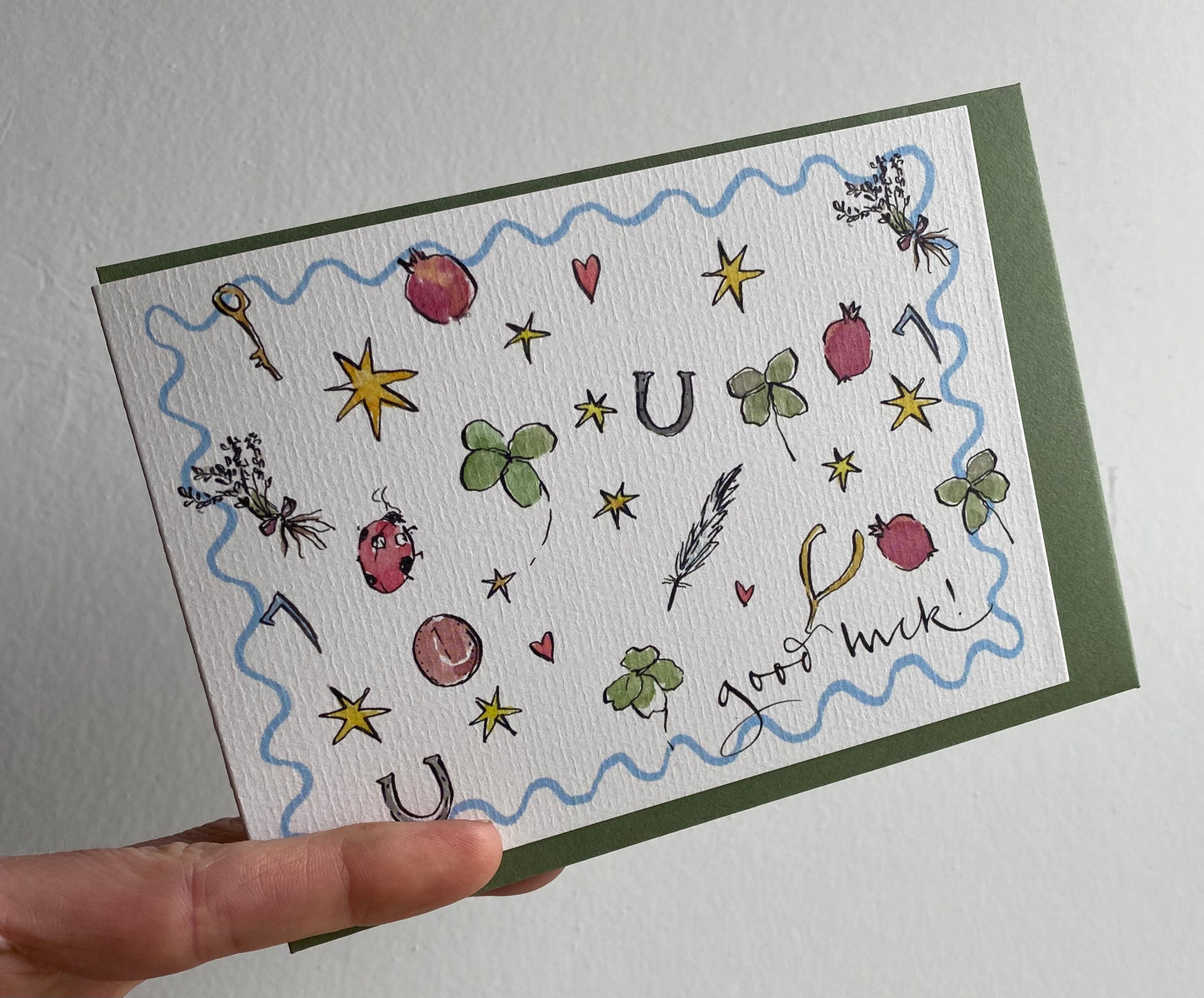 Good Luck card