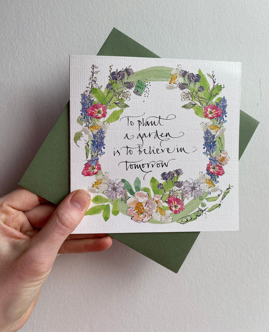 Positive Gardening Greeting Card