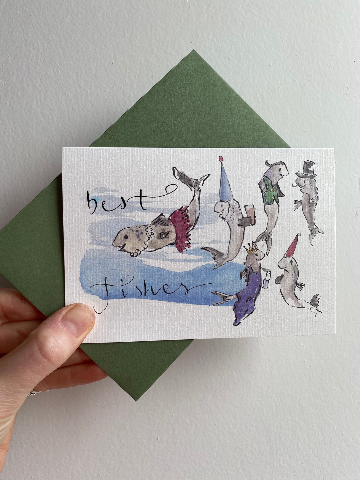 Best Fishes! Greeting card