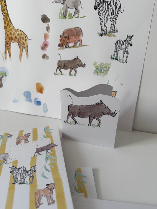 "Warthog" - Cut Out Card