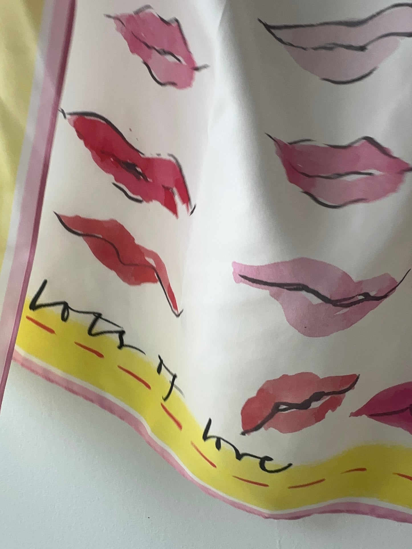 Kiss Kiss 100% Silk Scarf