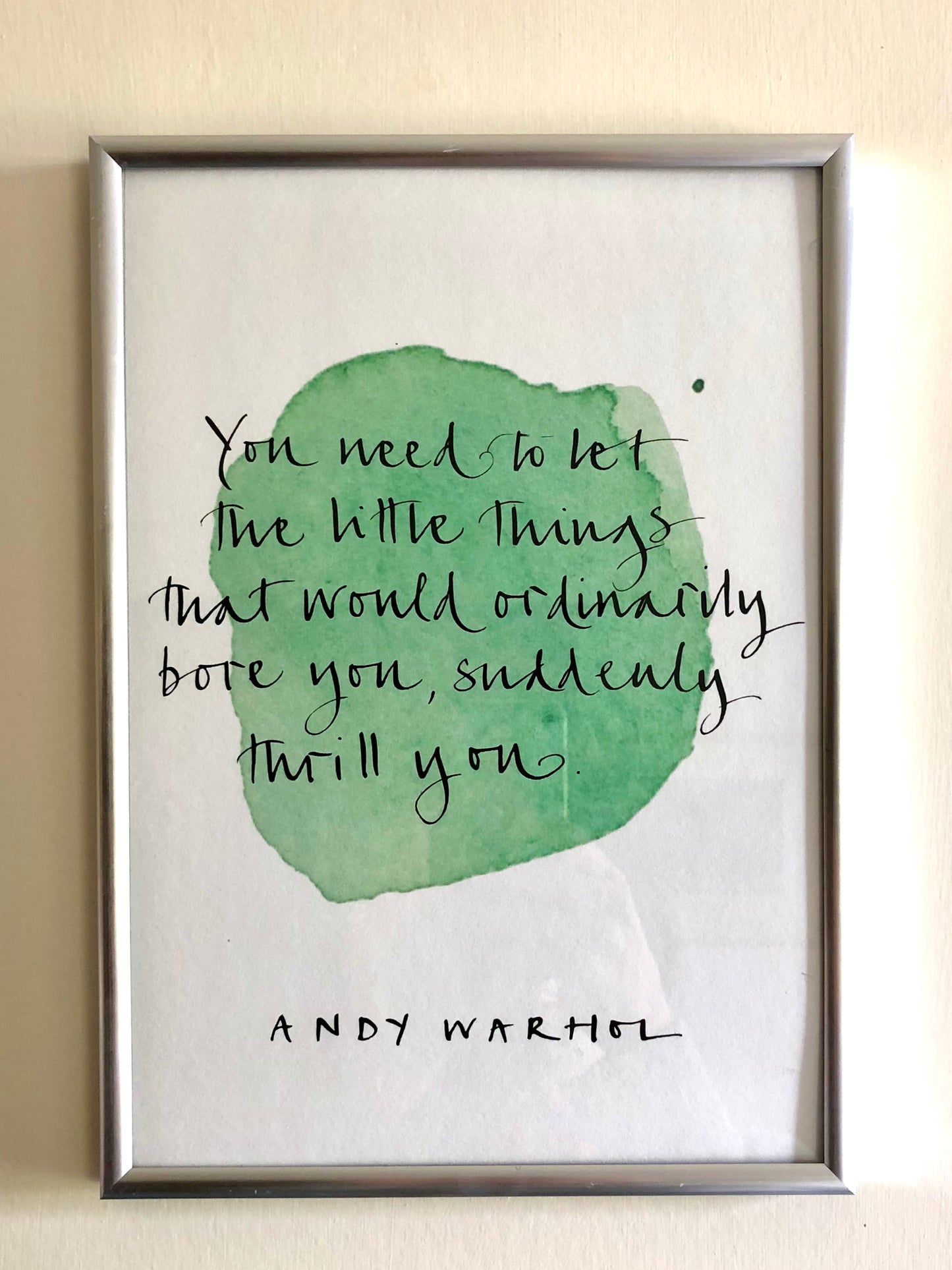 Andy Warhol Quotation Print (A4)