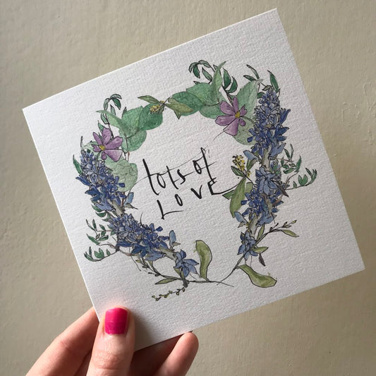Lots of Love Greeting card
