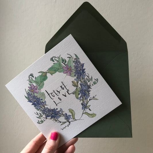 Lots of Love Greeting card