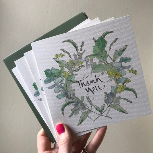 Thank you cards (Pack of 4)