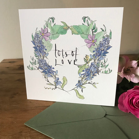 Lots of Love Greeting card