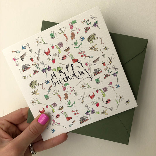 Gardener's Happy Birthday Card