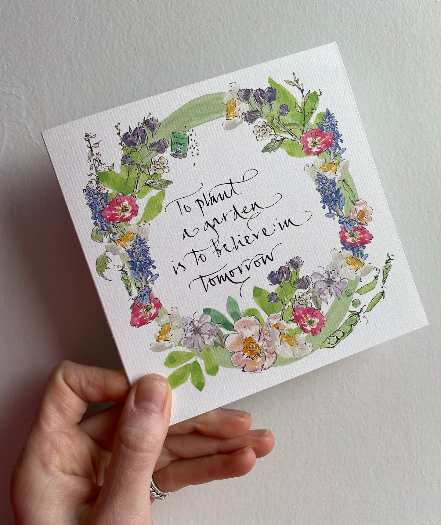 Positive Gardening Greeting Card