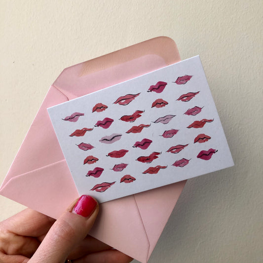 Kiss Kiss mini cards (pack of 5)