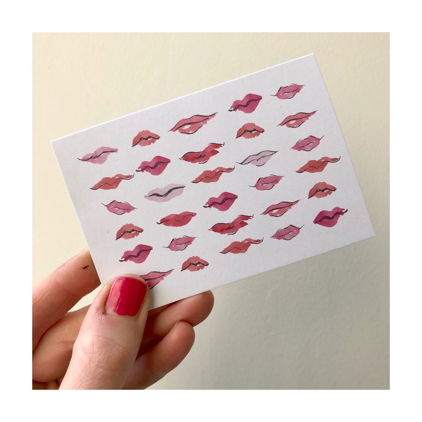 Kiss Kiss mini card